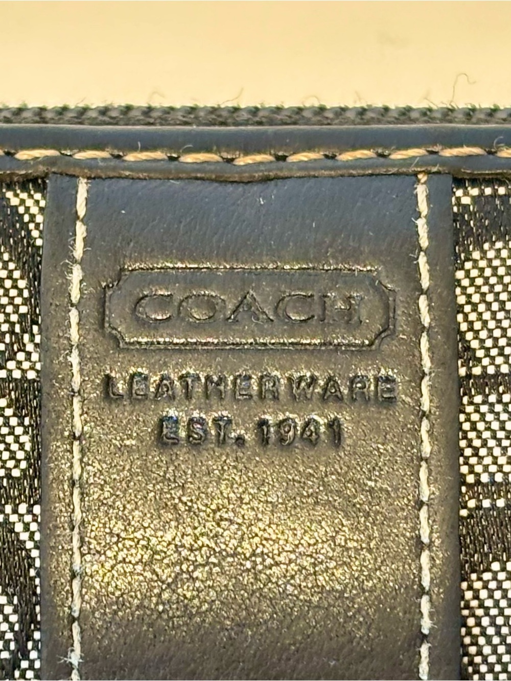 Coach Leather ware Black and Gray Signature Zip Around Wallet - Picture 8 of 8